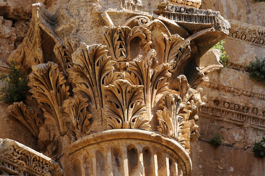 Column at the Temple of Bacchus