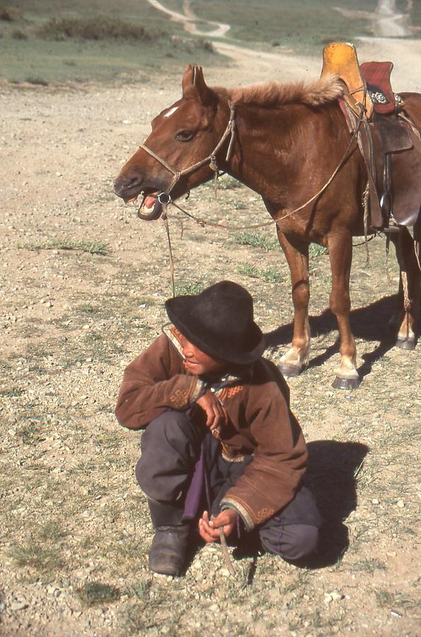 People and horses