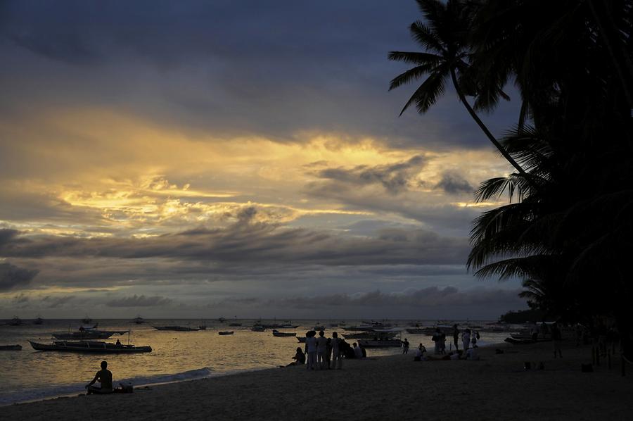 Alona Beach sunset