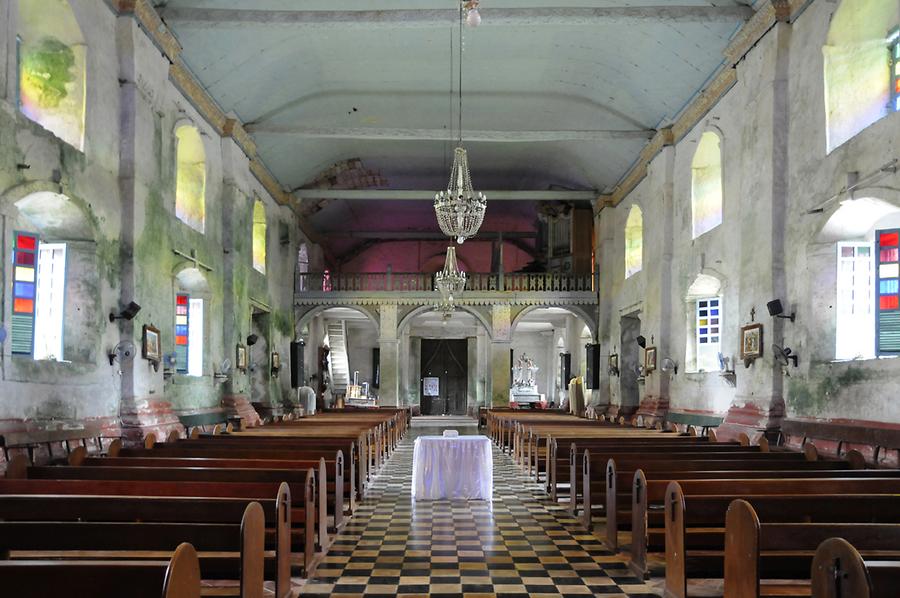 Inside the Baclayon Church