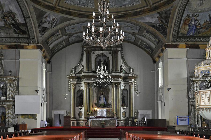 Inside the church of Loboc