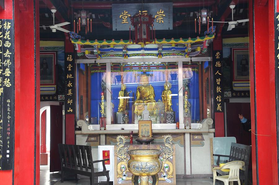 Inside the temple