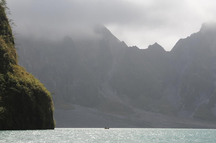 Crater lake of Mount Pinatubo