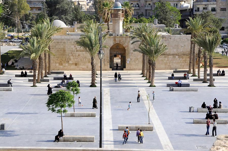 View of the old town of Aleppo