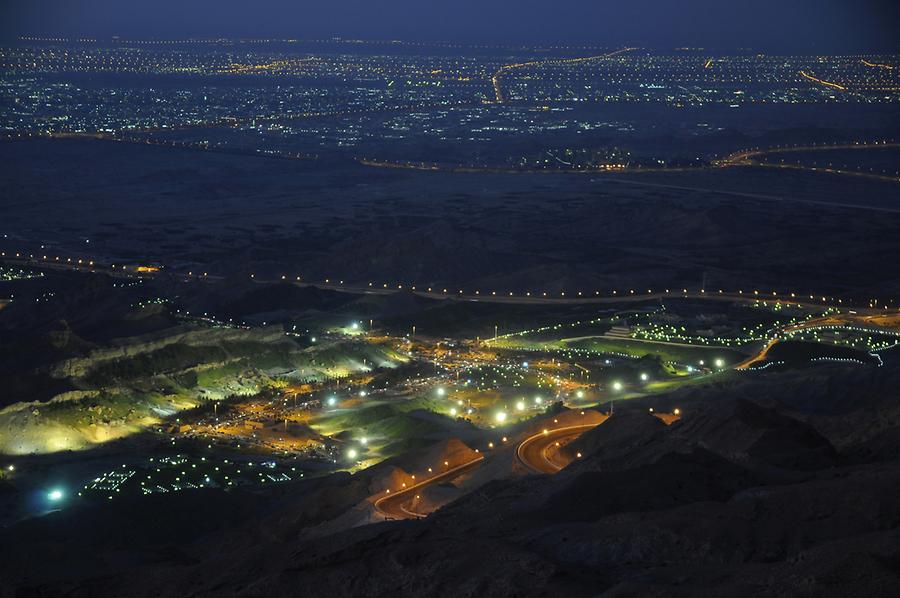 Jebel Hafeet at Night