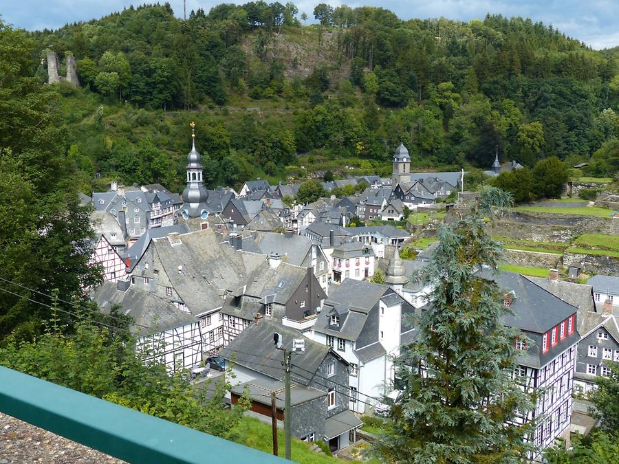 Monschau - View of the Town and the Haller-Fortification