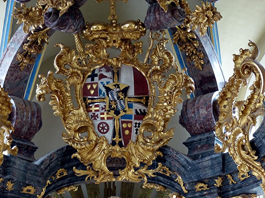 Brühl - Castle church - Arms of Clemens August