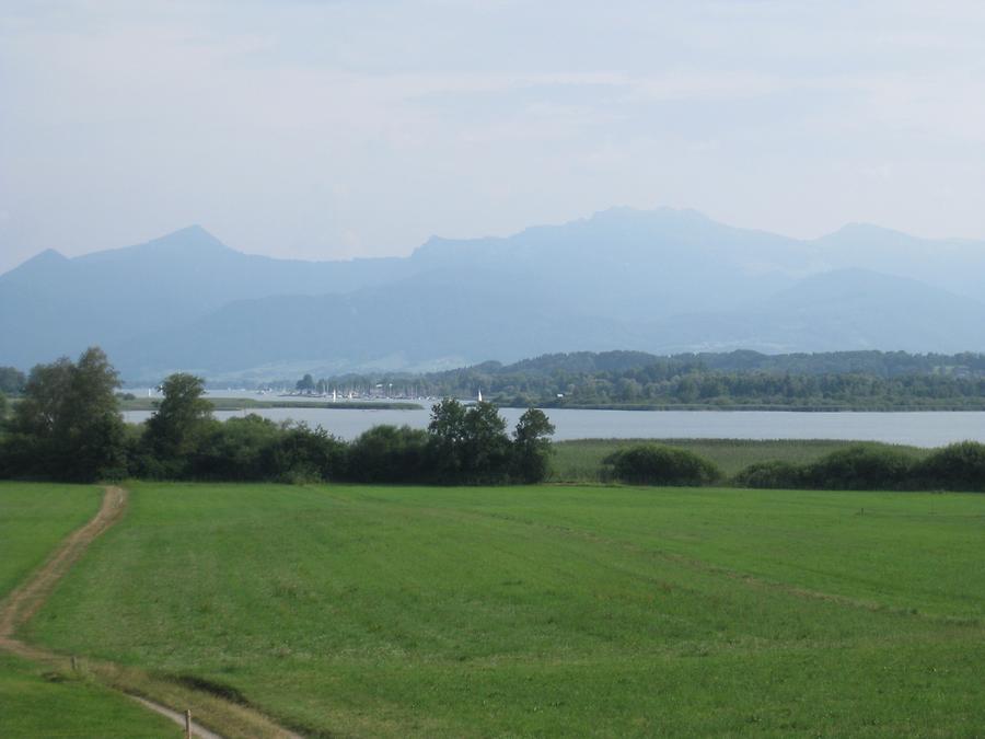 Chiemsee vom Seecafe Toni - Hochstätt-Rimsting