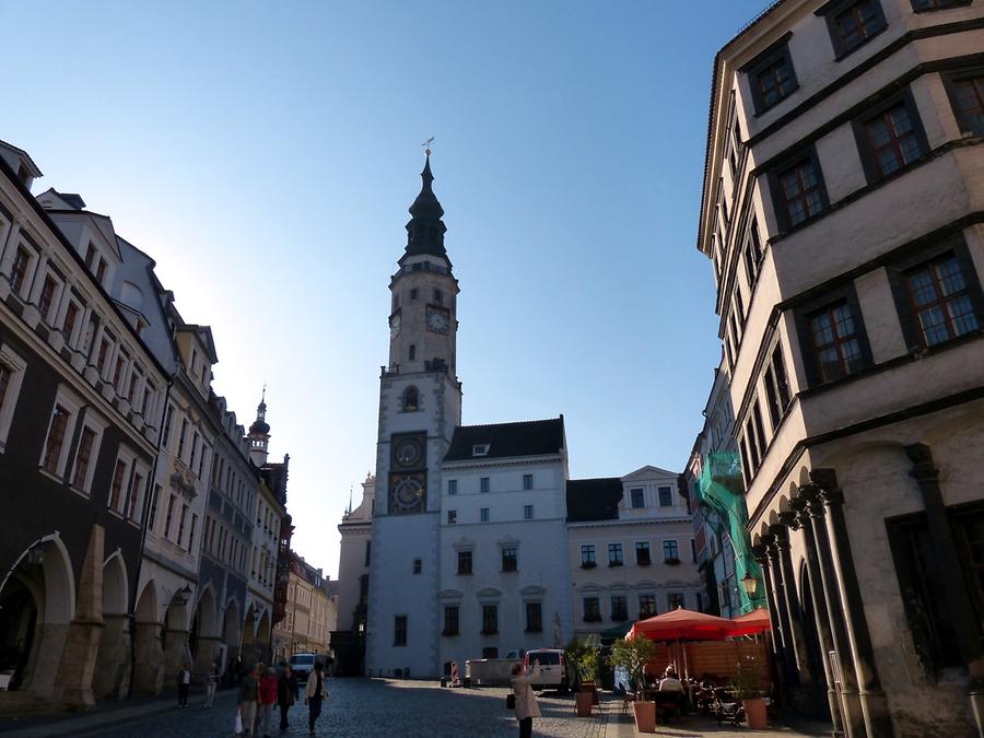 Görlitz - Lower Market with Town Hall, Schönhof and Weigh House