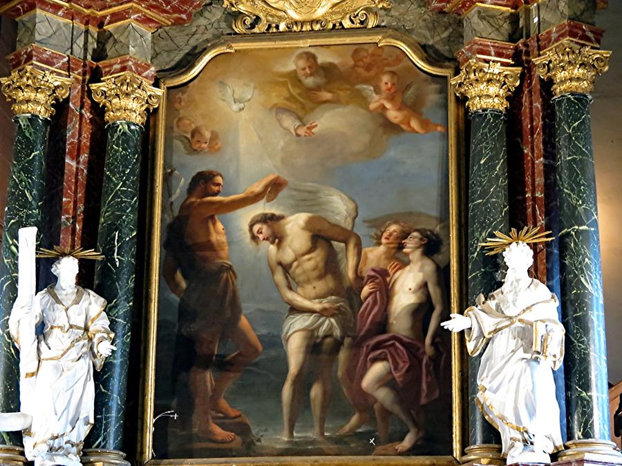 Heidelberg - Castle; Altarpiece Showing the Baptism of Christ