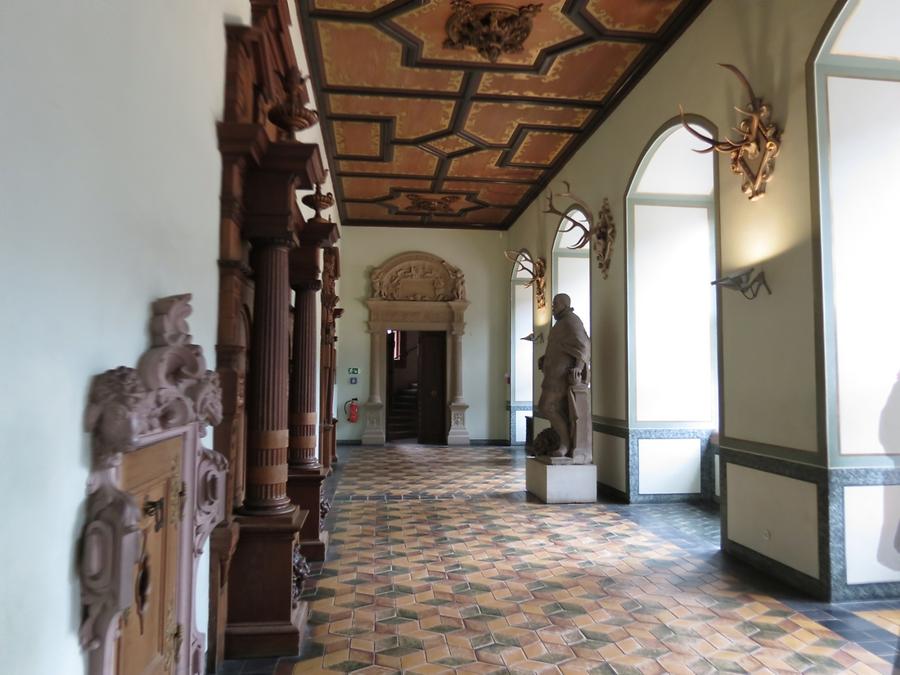 Heidelberg - Castle; 'Friedrichsbau', Historistic Hall, 20th Century