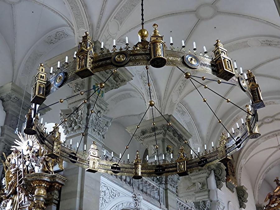 Großcomburg - Abbey Church; Romanesque Wheel Chandelier