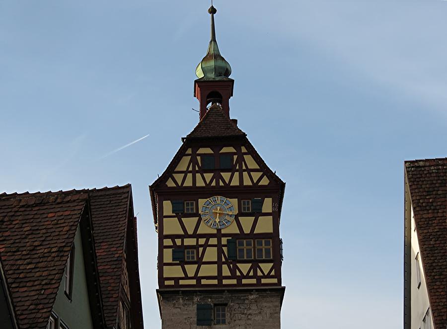 Schwäbisch Hall - 'Josefsturm' with Half-Timbered Top, 1686