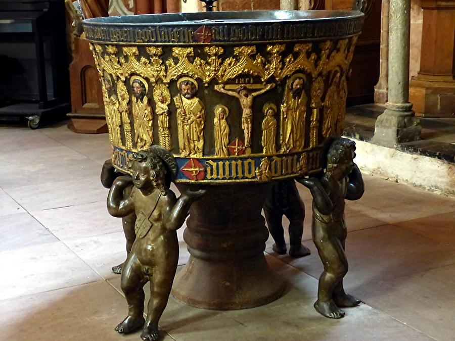 Schleswig - Cathedral of St. Peter; Bronze Baptismal Font, 1480