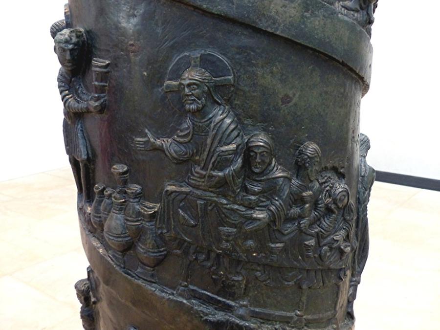 Hildesheim - Cathedral; Christ Column, Marriage at Cana