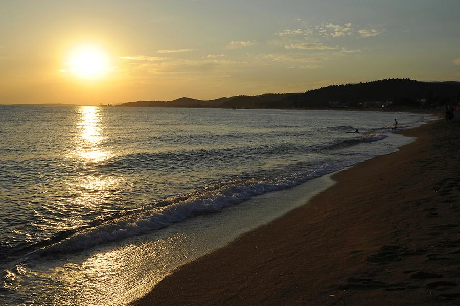 Sunset Toroni Beach