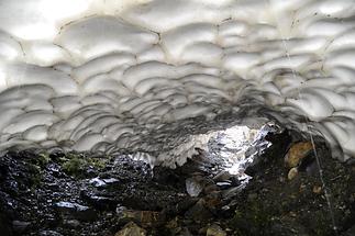 Cave under the snow