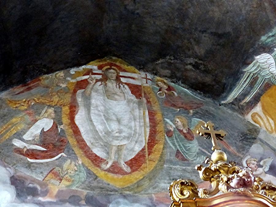 Bergamo - San Michele, Apsidal Fresko, Benedictive Christ