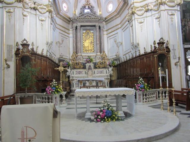 Altar inside the church