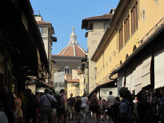 View on the Ponte Vecchio