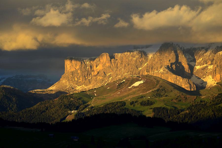 Seiser Alm - Langkofel and Plattkofel