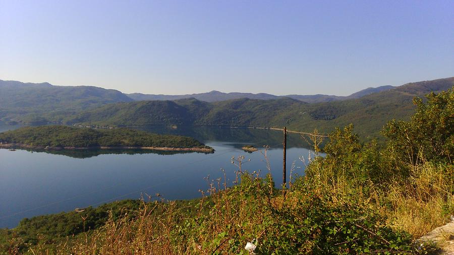 View over the mountains of Montenegro