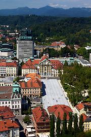 Congress Square from Ljubljana Castle