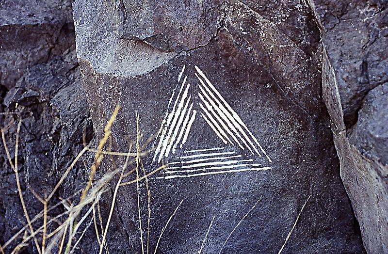 Mysterious marks on rocks