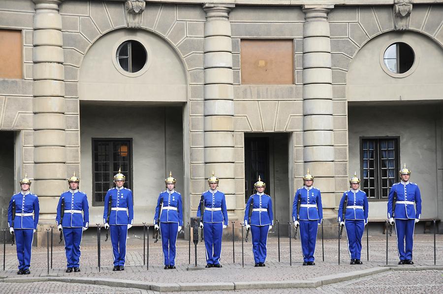 Changing of the guards at the Royal Castle