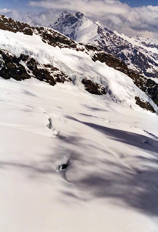 Snow, rocks, and peaks