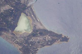 Salt lake on Akrotiri