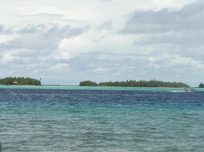 Off the coast of Bora Bora