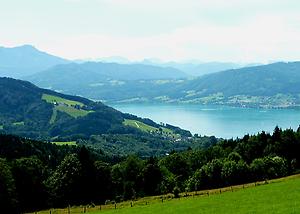 Gahberg: Blick auf den Attersee