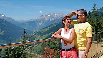 Panorama von der Sonnenterasse des Naturparkhauses