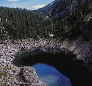 Teufelsee mit wenig Wasser