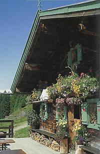 Die Reiter-Alm bei Hinterglemm mit ihrem prächtigen Blumenschmuck.