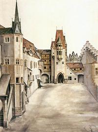 Innsbrucker Hofburg, Schlosshof, Albrecht Dürer, 1494