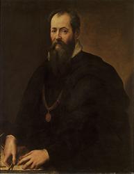 Giorgio Vasari, Porträt, zwischen 1571 und 1574; Uffizien