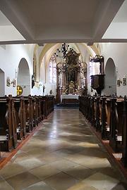 Innenansicht, Pfarrkirche Gutenstein