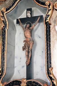 Inkarnatsmarmor-Kruzifix, italienisch. Ein Geschenk Karls VI. an das Stift Melk