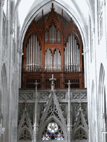 Neogotische Rieger-Orgel