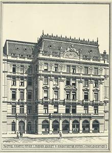 Fassade des Hotel Krantz, Zeichnung, 1899