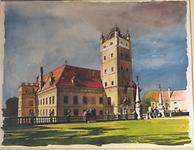 Schloss Greillenstein - Aquarell: Kurt Regscheck