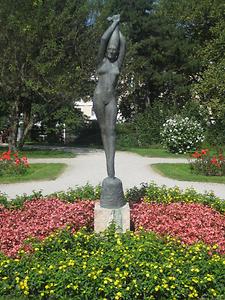 Metallskulptur Tänzerin von Giacomo Manzu