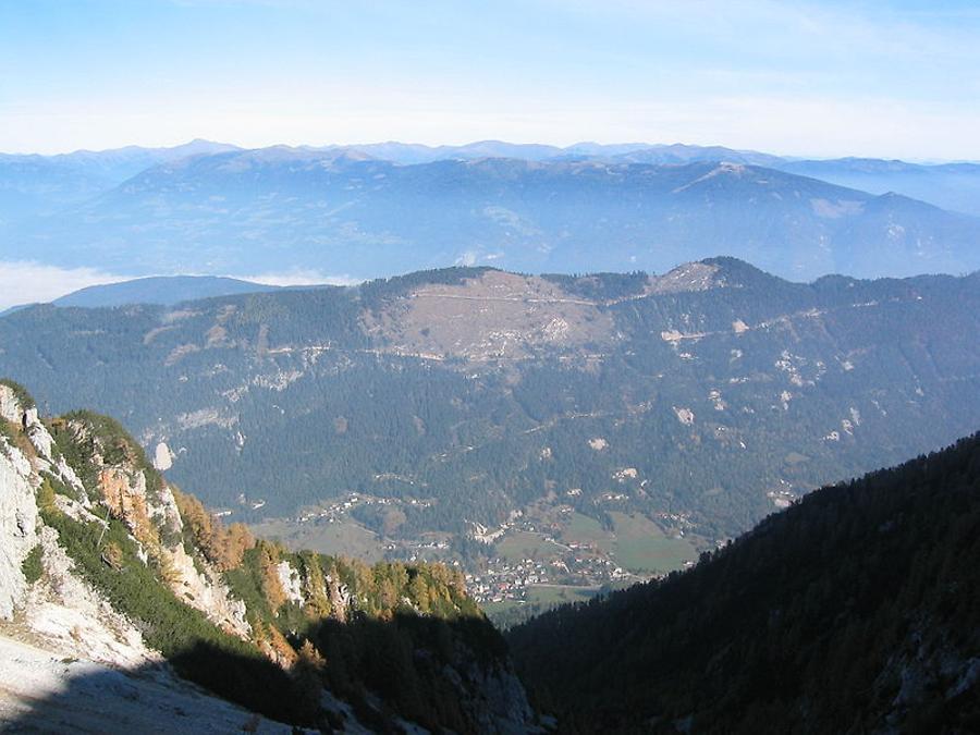 Mirnock mit Blick auf Blad Bleiberg