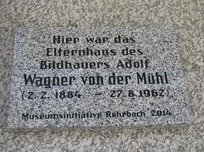 Adolf Wagner von der Mühl-Gedenktafel