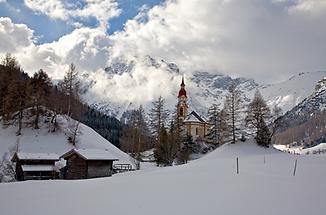 Obernberger Kirche-Winter