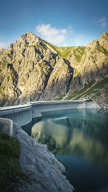 Staumauer Lünersee