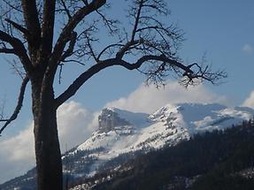 Bad Aussee Blick auf den Loser im Spätwinter