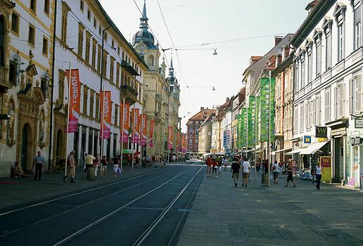 Graz, Herrengasse mit Landhaus